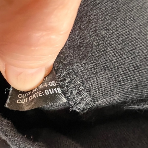 TORRID Black Leggings with lace hem. Size 3. Elastic Waist. 19” Waist, 12” Rise - Picture 5 of 5